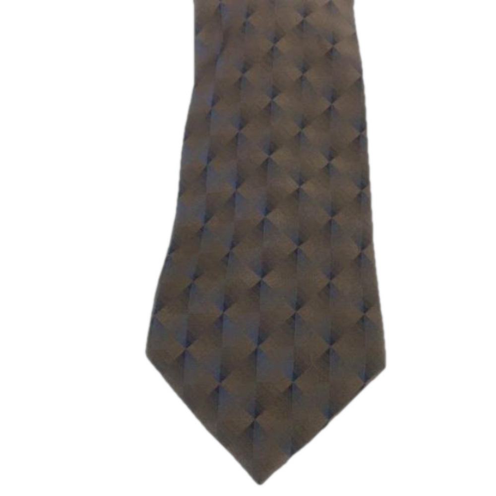 Van Heusen Men 100% Silk. Tie. Blue Tan T…
